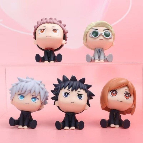 Producto - Set gashaoines Jujutsu Kaisen sentados - 6cm