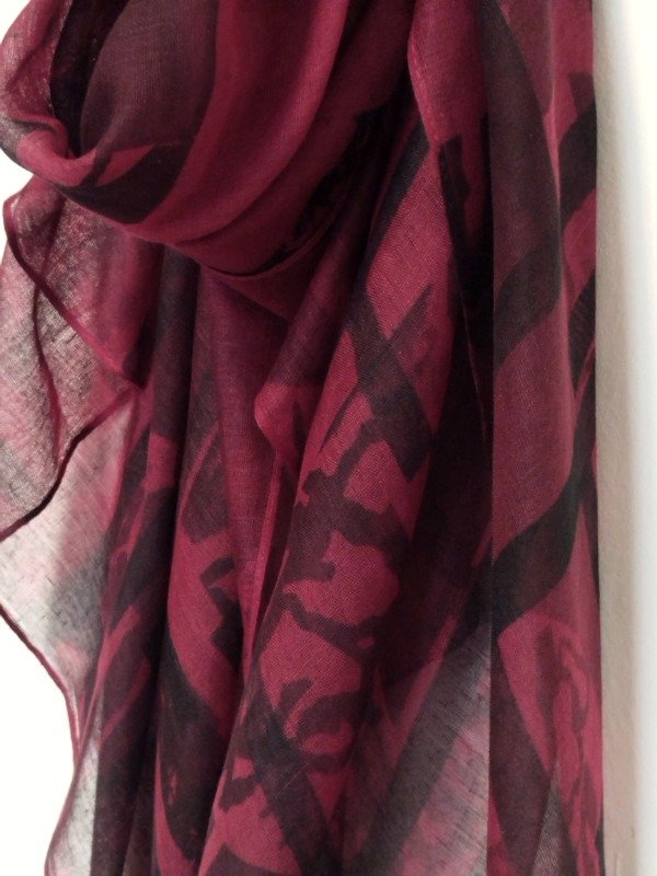 Producto - Pañuelo MEGA -bordo y negro- - 2