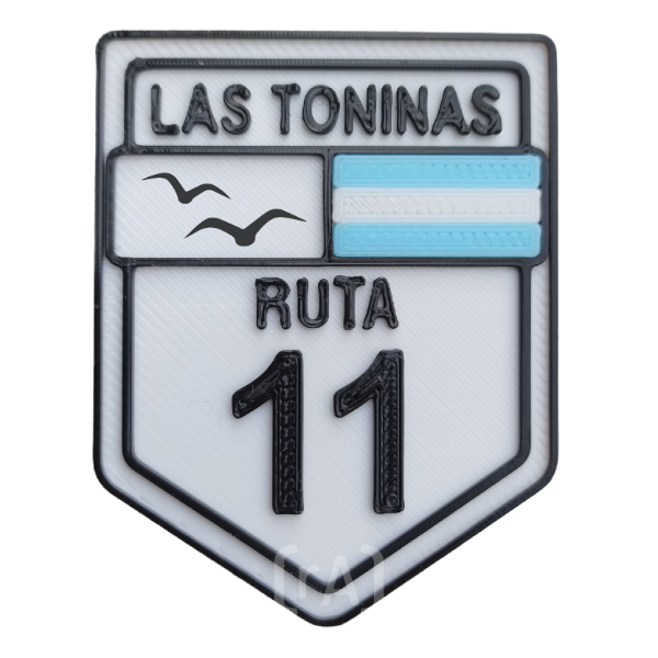 Producto - Iman Ruta 11 Gaviota Las Toninas Blanco