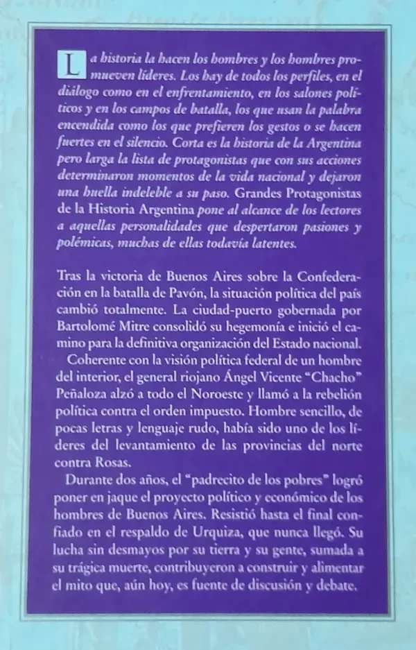 Producto - Grandes Protagonistas De La Historia Felix Luna El Chacho Peñaloza (usado) - 3
