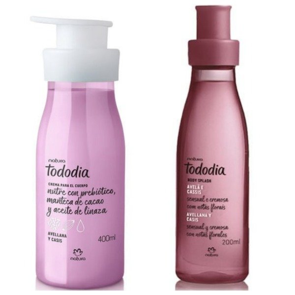 Producto - Hidratante corporal 400ml + body splash de avellana y casis 200ml