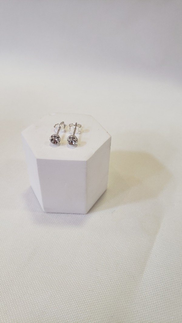 Producto - Aros strass delicados blancos y rosados