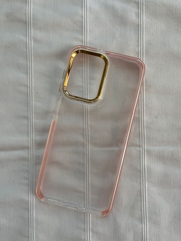 Producto - A16 y a26 funda transparentes brillo dorado