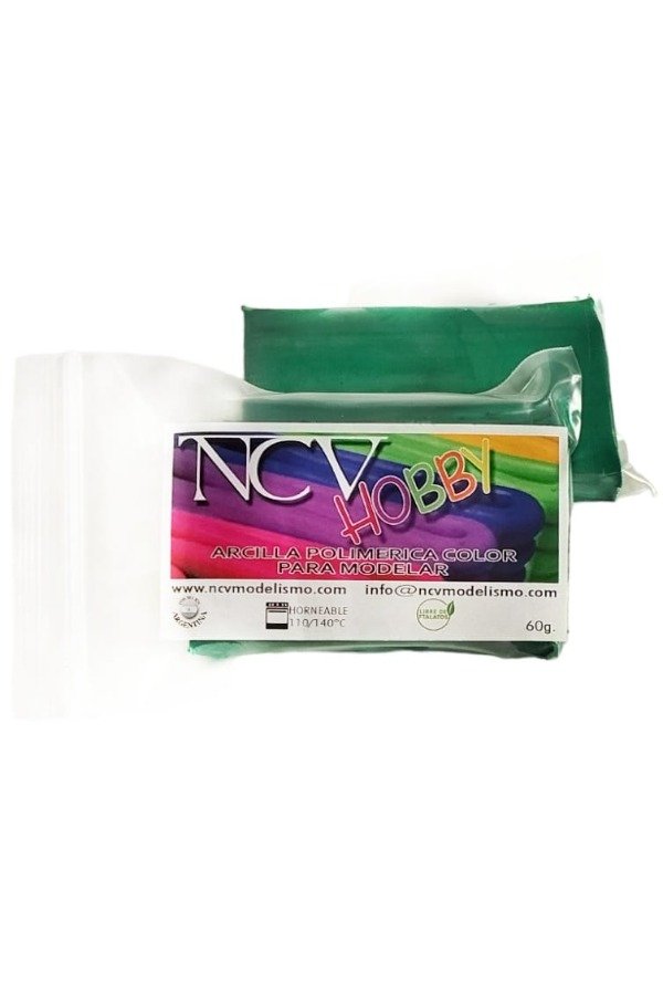 Producto - Arcilla polimérica verde hoja  60 gr - 1