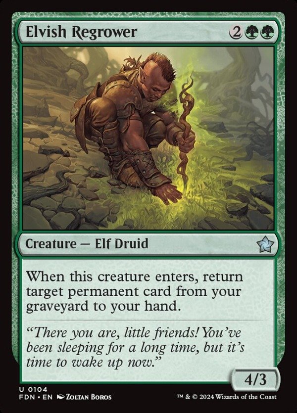 Producto - Elvish Regrower #104  Foundations
