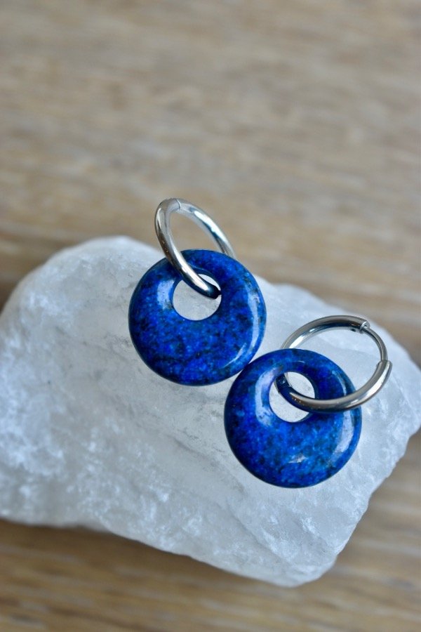 Producto - Aros Órbita lapislazuli