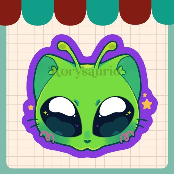 Producto - Sticker - Alien Gato