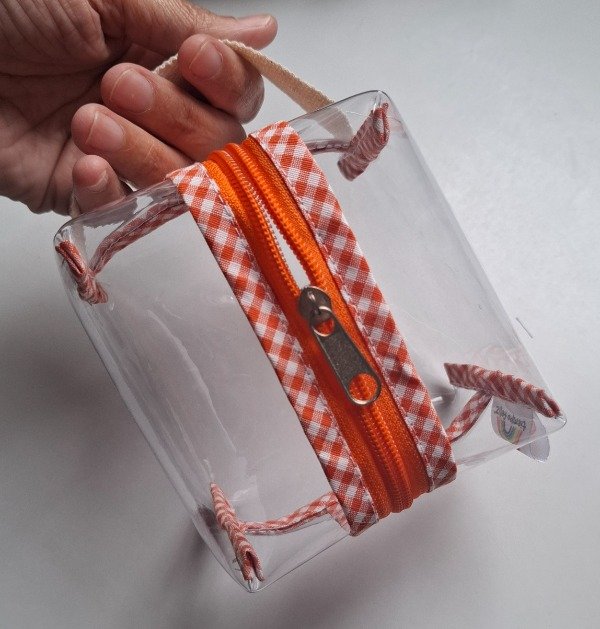 Producto - Minipocket Cristal Cuadrille Naranja