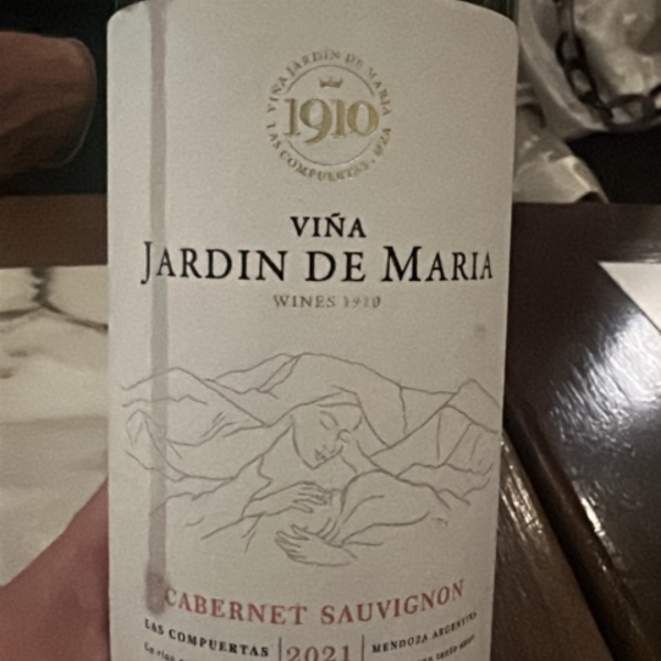 Producto - Jardín de María Cab Sauvignon 2021