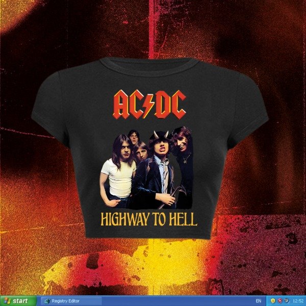 Producto - HIGH WAY TO HELL - baby tee