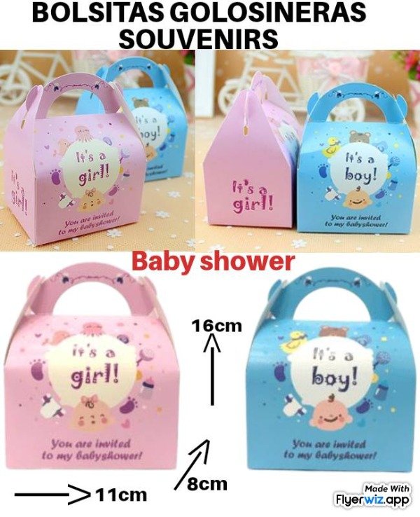 Producto - Valija golosinera baby shower x 10 un