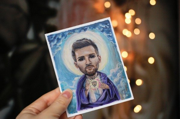 Producto - Estampita Messi - 7