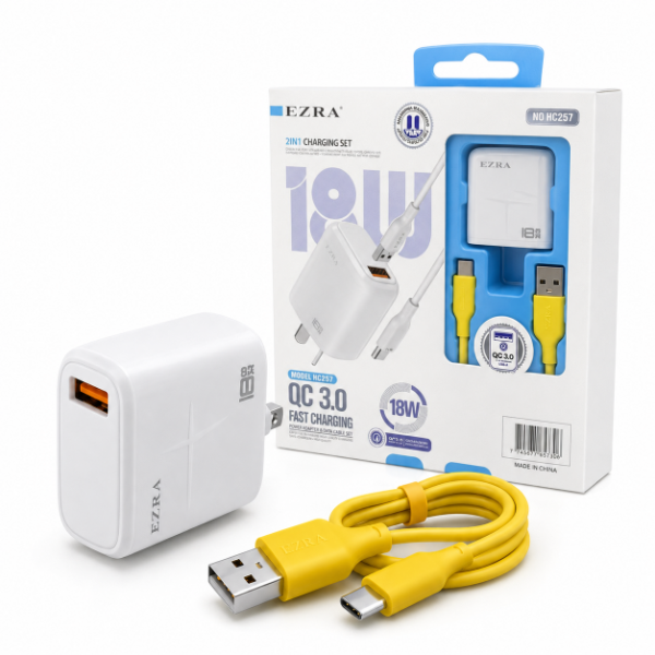 Producto - Cargadores 2in1 QC 3.0 Carga de 18W USB-TPC HC257. - 0