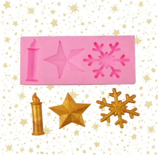 Producto - Molde estrella, copo y vela