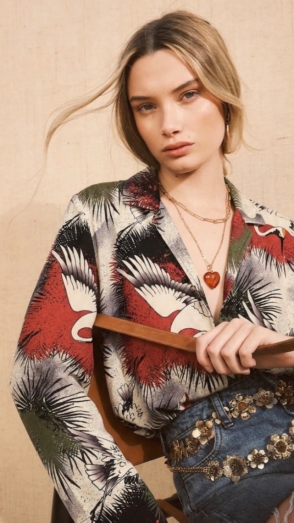 Producto - Camisa andrea bird Rapsodia