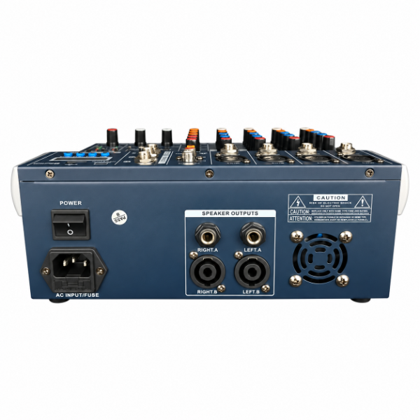 Producto - CONSOLA POTENCIADA DEPUSHENG Q6 DIGITAL 700W 6 CH/USB/BLUETOOTH/REC/EQ - 1