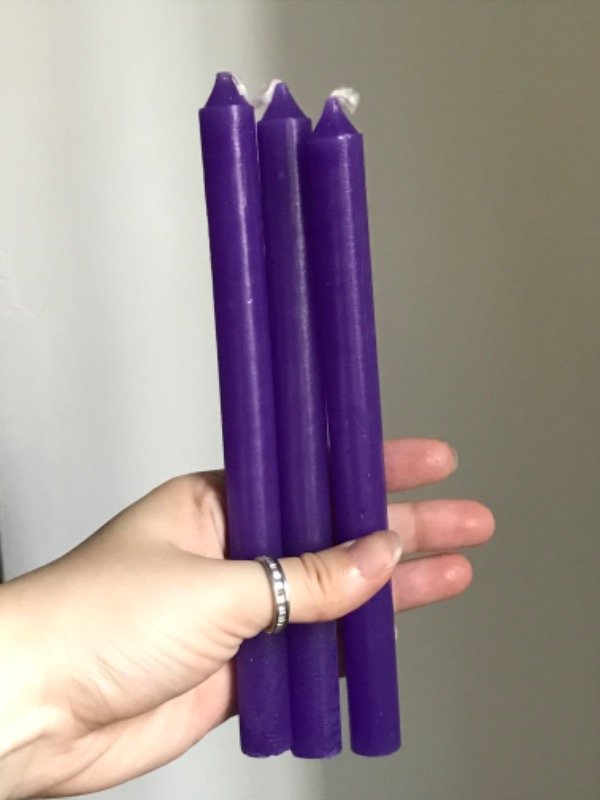 Producto - Vela Violeta - Intuición y Conexión Divina