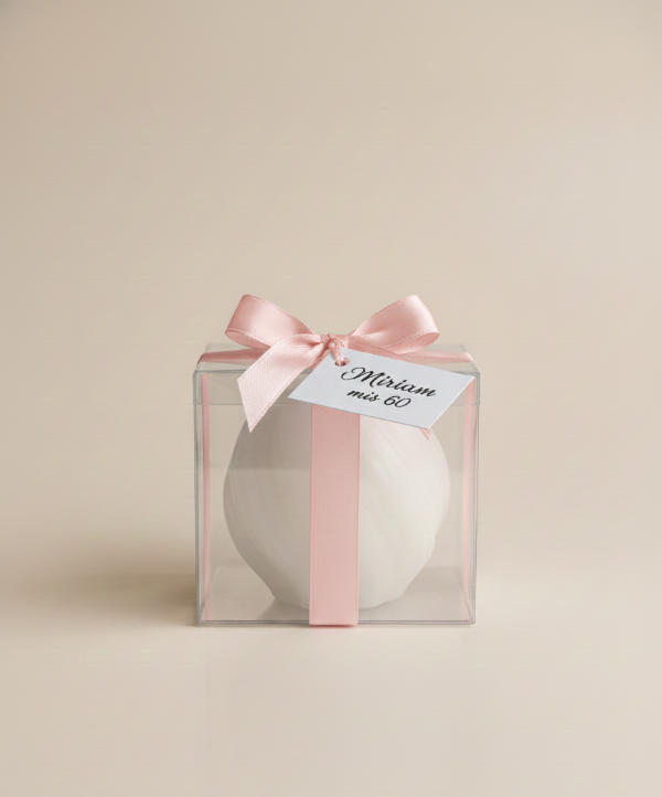 Producto - Vela torzada en Caja + tarjetita