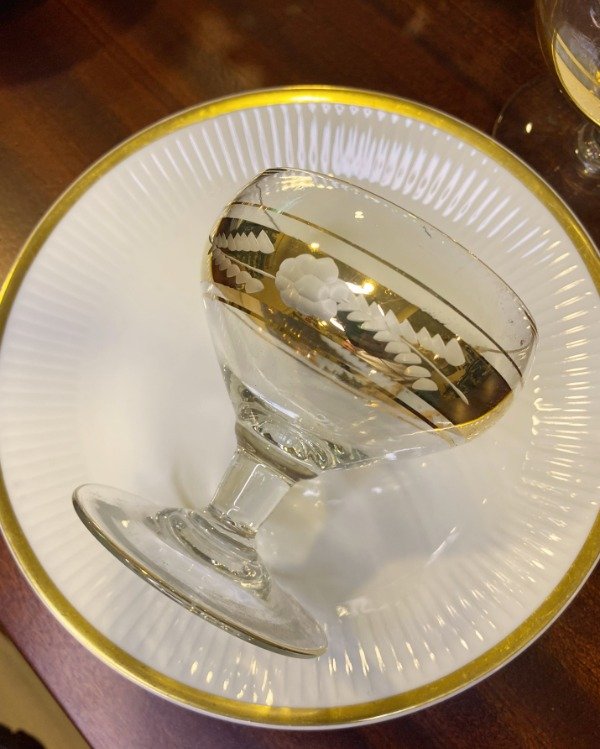 Producto - Juego De 6 Copas De Brindis Sidra Con Dorado