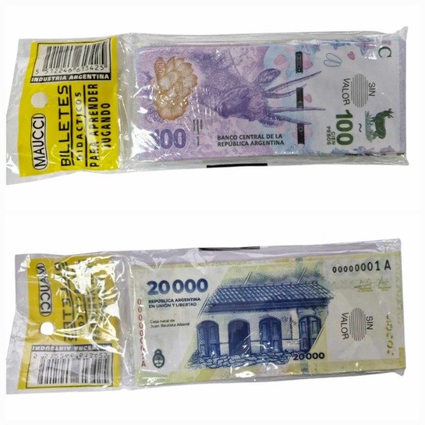 Producto - BILLETES DIDACTICOS MAUCCI