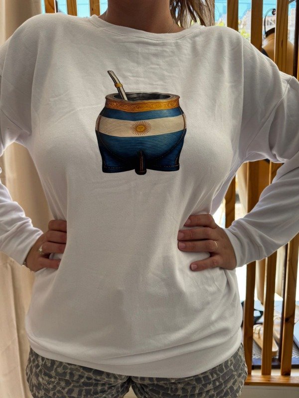 Producto - Maxibuzo Rustico Frisado "Mate Bandera" - COD 4542