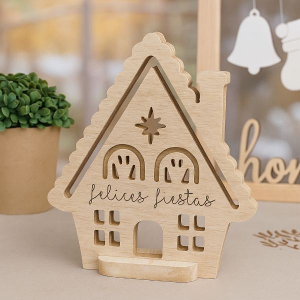 Producto - Adorno forma navidad frase