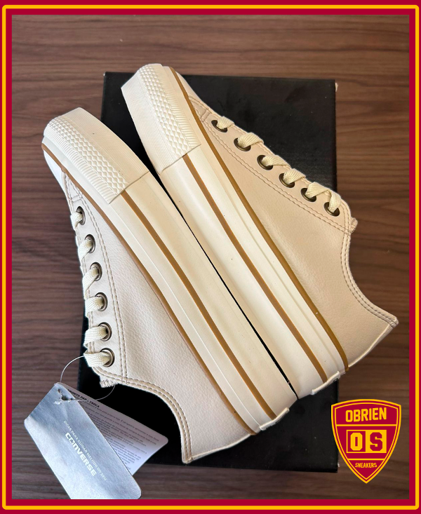 Producto - Converse Cuero Arena Plataforma