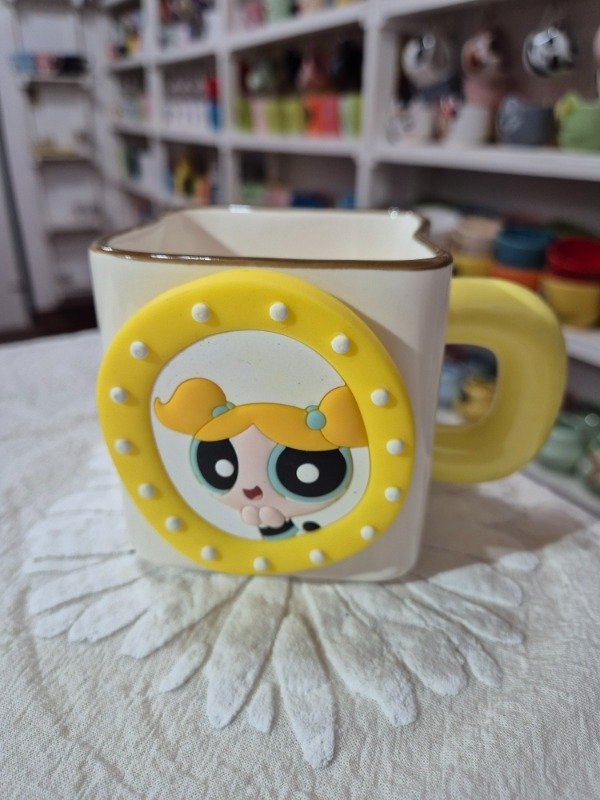 Producto - Taza premium con imán cuadrada Burbuja