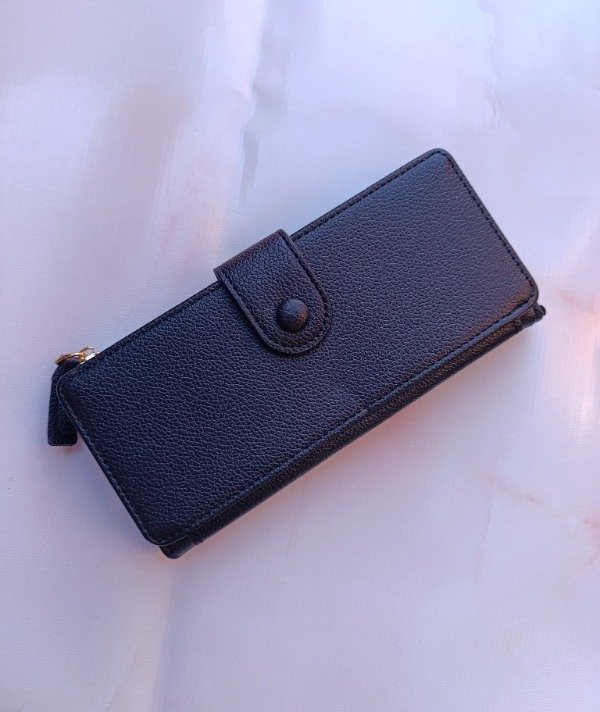 Producto - BILLETERA TARJETERO BROCHE NEGRO