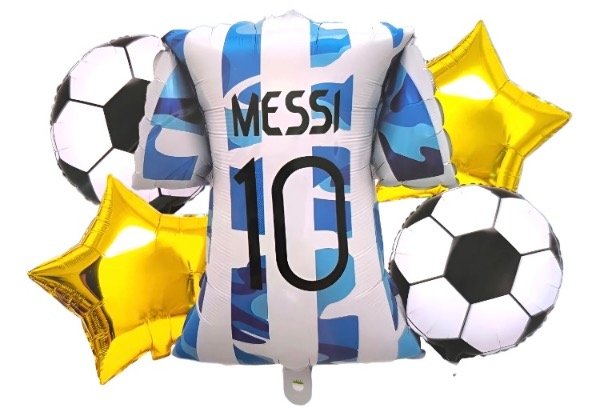 Producto - Set de 5 globos Messi