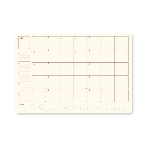 Producto - Block Organizador MENSUAL A4