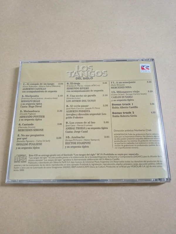 Producto - Los tangos del siglo #19 - Alberto Castillo - Perfil 2000 - 1