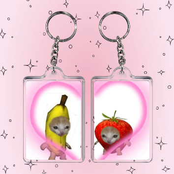 Producto - Llaveros frutilla y banana