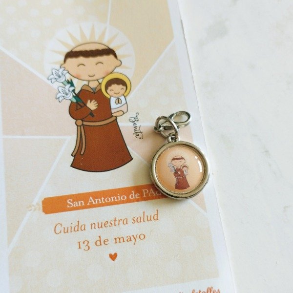 Producto - REGALO PACK ESTAMPA ADVOCACION con MEDALLITA SAN ANTONIO DE PADUA