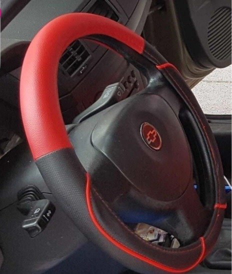 Producto - CUBRE VOLANTE COMBINADO VIOLETA ROSA O ROJO