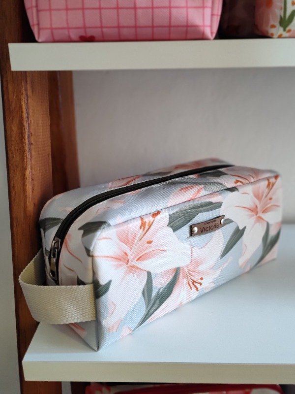 Producto - Cartuchera LUMI - flor salmon