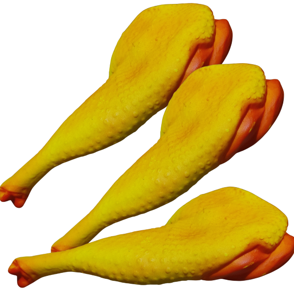 Producto - Juguete para perros con chifle sonoro modelo pata de pollo. - 5