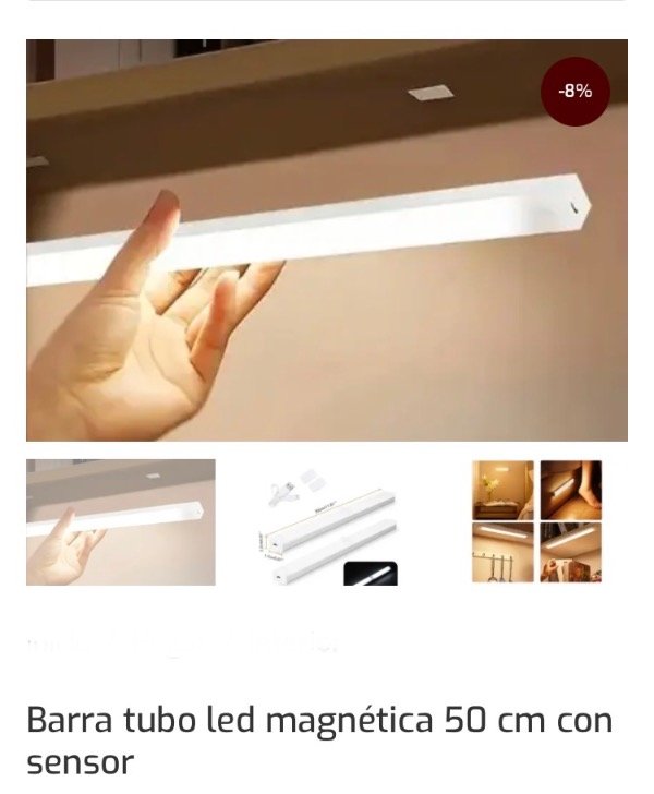 Producto - Barra led magnética 50cm fría o calida