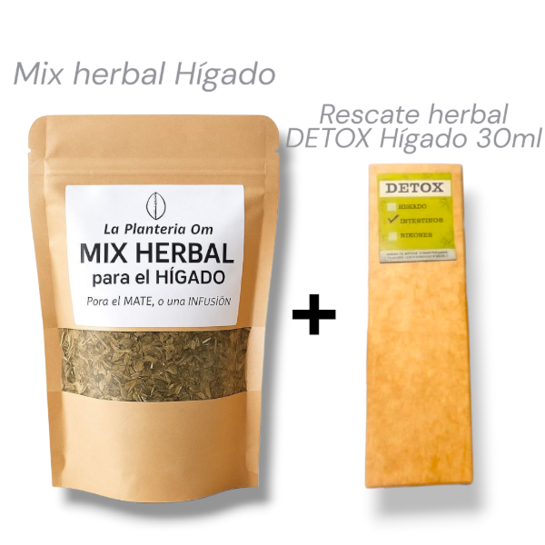 Producto - Combo Hígado MIX HERBAL + GOTAS DETOX