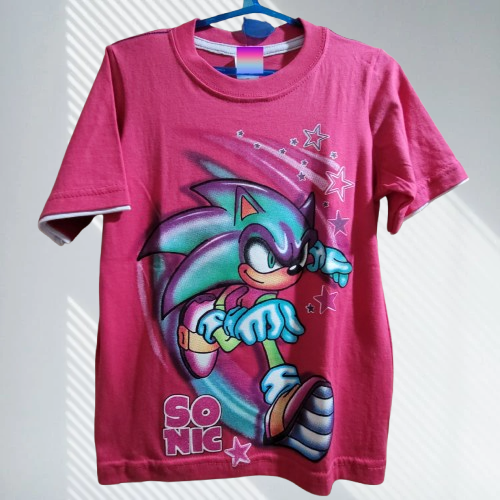 Producto - REMERA MANGA CORTA INFANTIL SONIC GLOW T.8 - 0