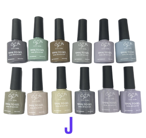 Producto - Esmalte city girl 7ML tonos 110-121 por unidad J