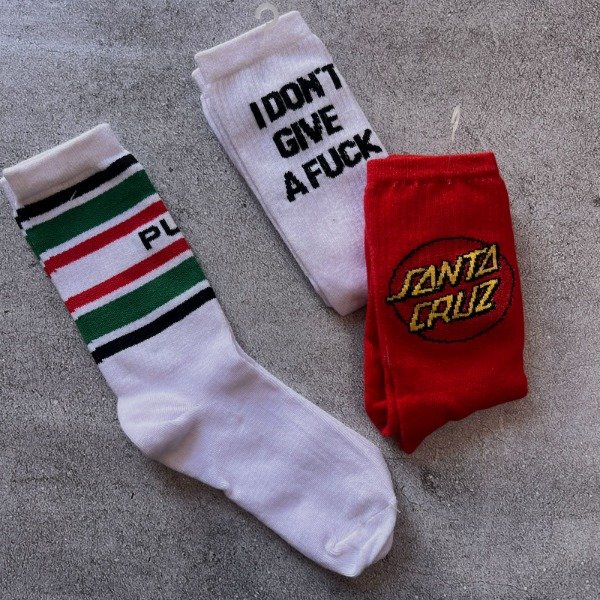 Producto - MEDIAS - P. MADRE - I DONT GIVE - SANTA CRUZ
