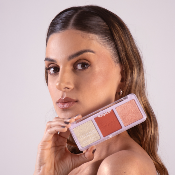 Producto - Trio de Blush e iluminador Ruby Rose