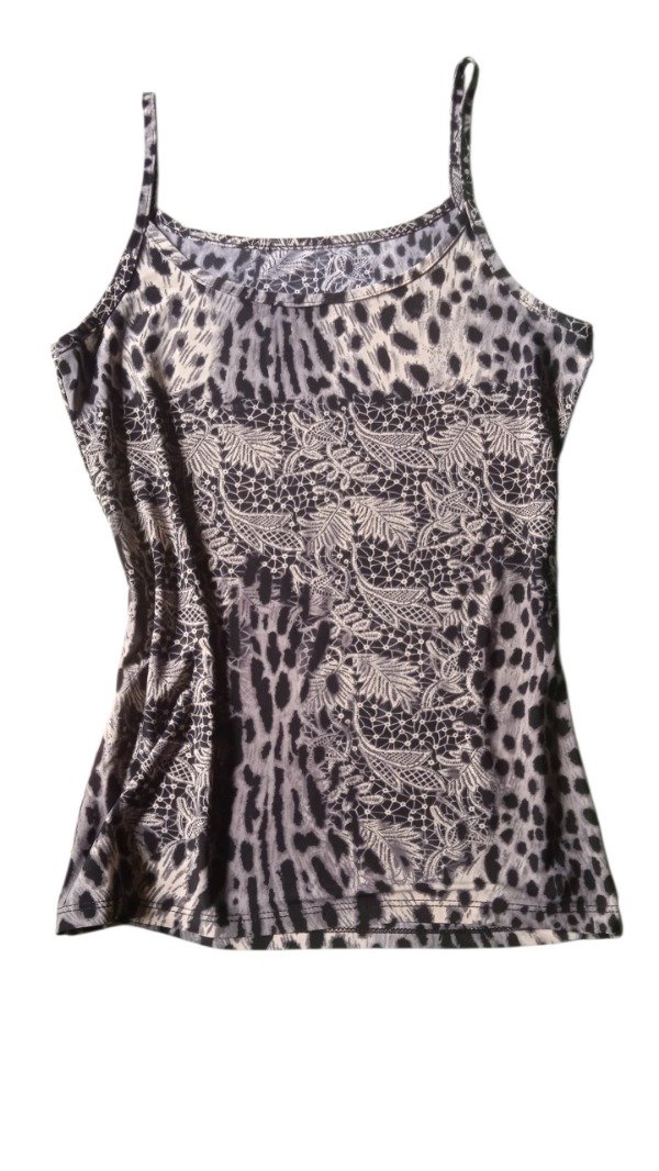 Producto - Top animal print gris