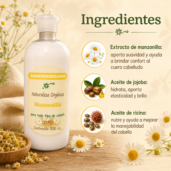 Producto - Acondicionador de Manzanilla 500 ml Suavidad Natural para Toda la Familia - 2