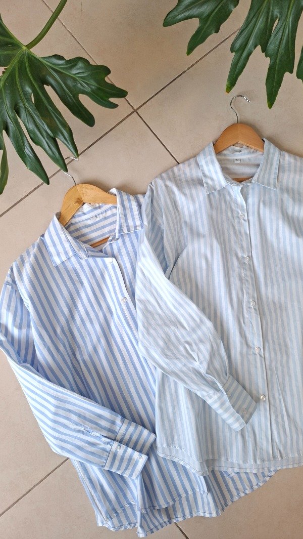 Producto - Camisa MAXIMA celeste oscuro L