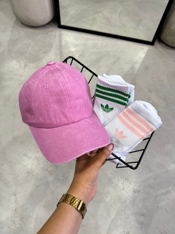 Producto - SET GORRA+MEDIAS ROSA