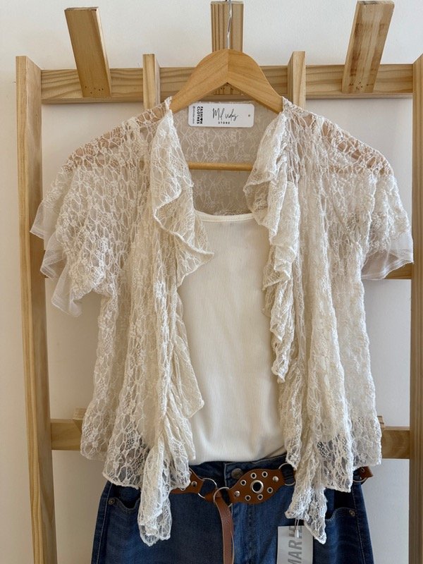 Producto - Kimono Alba encaje beige