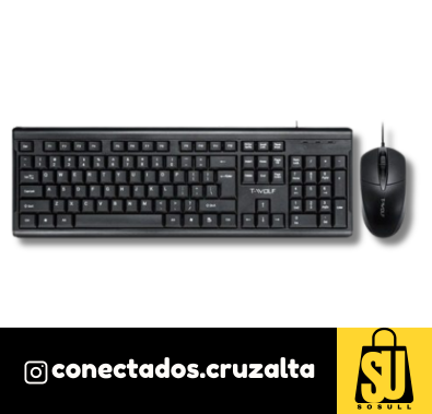 Producto - KIT TECLADO + MOUSE CON CABLE TF500