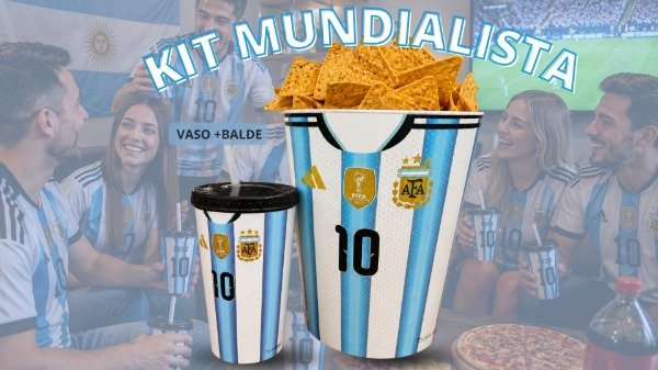 Producto - KIT MUNDIALISTA: BALDE + VASO